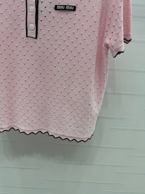 Miu 25 Polo T-Shirt Silk 233517