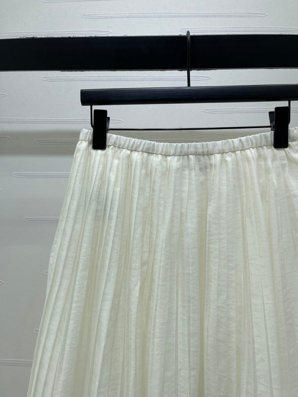 Miu Midi Skirt Cotton Nylon Silk 392682