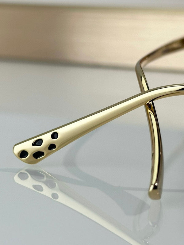 PANTHÈRE RECTANGULAR FRAME SUNGLASSES 558497 IN METAL