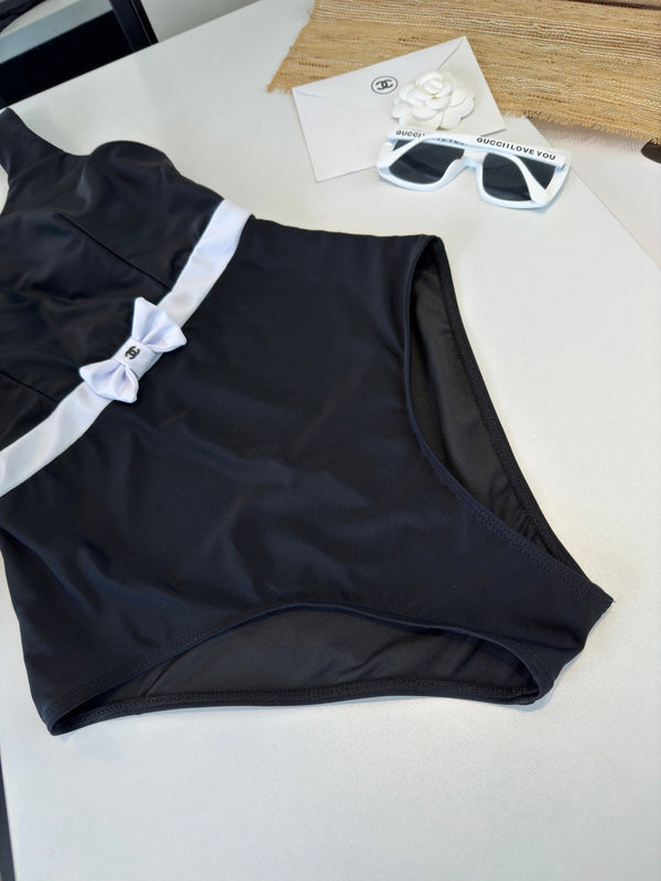 Chanel Bikini Black Cotton 185834