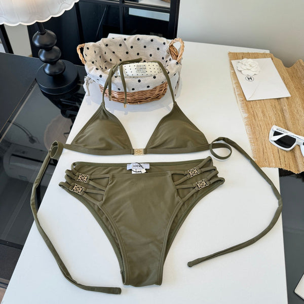 Loewe Two-Piece Bikini Olive 203028
