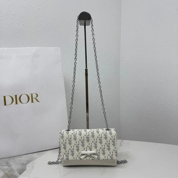 CD 2026 Chain Bag 21cm Fabric Lambskin