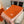 HM Scarf 190 CM Orange Wool 969469