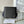 Pra 2M0513 Metal Triangle Logo Wallet 11cm Black lychee-grained cowhide
