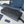 CD Diamond Zipped Long Wallet Black Blue Canvas & Cowhide