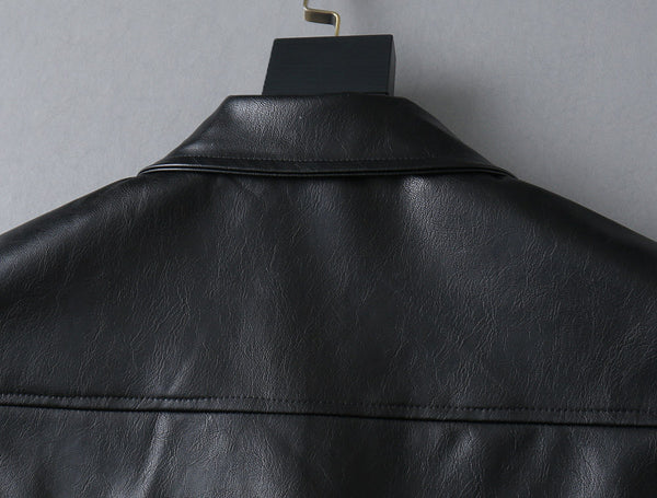 LV SHIRT JACKET IN BLACK SMOOTH LAMBSKIN 238977