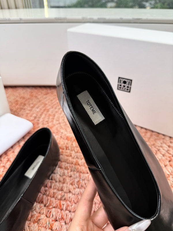 Totem Ballerinas Black Glossy Leather 760433