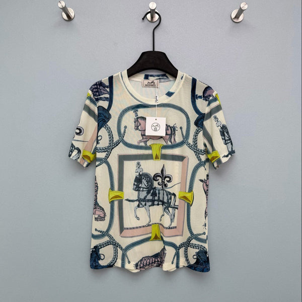 HM 26s T-Shirt Blue Colorful Mesh 367050