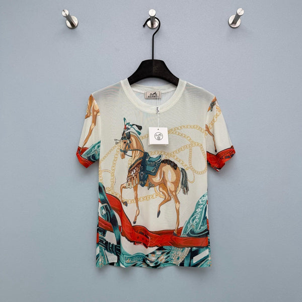 HM 26s T-Shirt Ivory Colorful Mesh 367056