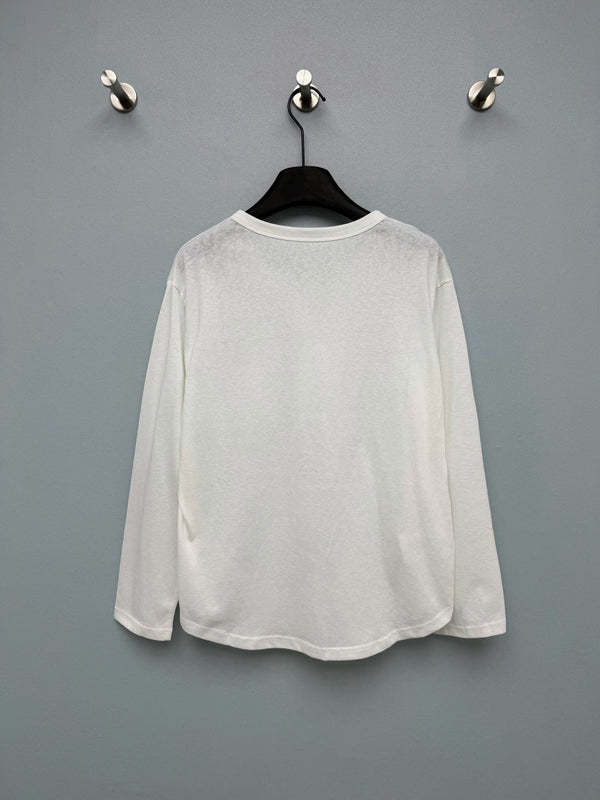 Prad 26s Half-Button Henley Collar Long-Sleeve Top Cotton 425190