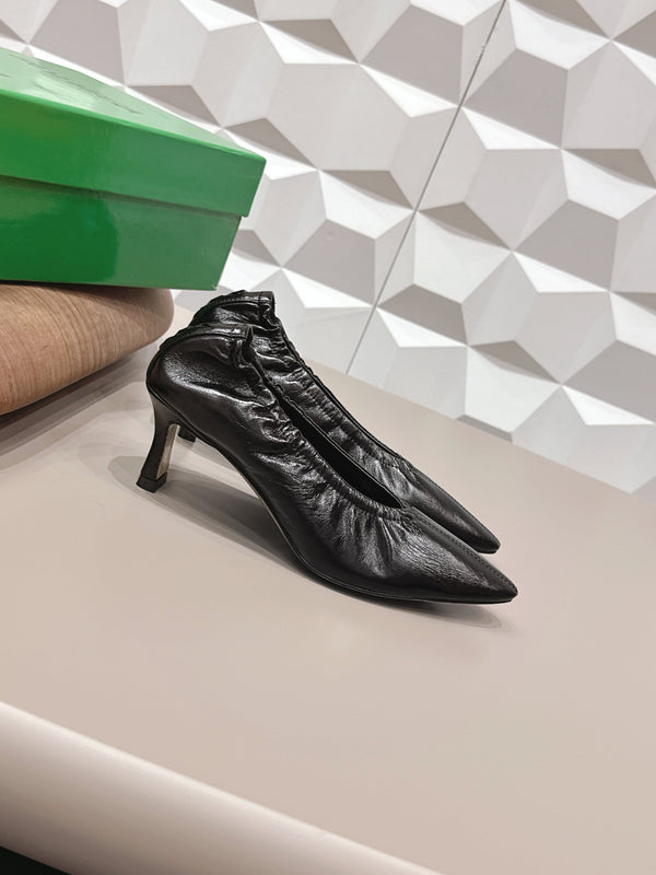 BV Sofia Pump 4cm Black Sheepskin 613299