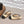 CC 26s Round-Toe Open-Back Flats Black Beige Fabric Leather 613255
