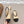 CC 26s Round-Toe Open-Back Flats Black Beige Fabric Leather 613255