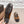 CC 26s Round-Toe Open-Back Flats Black Brown Fabric Horsehair 613258