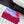 RV Rose Vivier Flower Slingback Flat Purple Red Satin 617287