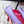 RV Rose Vivier Flower Slingback Flat Purple Red Satin 617287