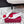 RV Rose Vivier Flower Slingback Flat White Red Satin 617288