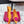 RV Rose Vivier Flower Slingback Flat Orange Pink Satin 617290