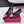 RV Rose Vivier Flower Pumps 10cm Pink Black Satin 617291
