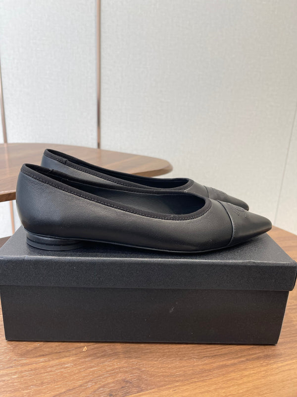 CC 26s Ballet Flats Black Lambskin 624238