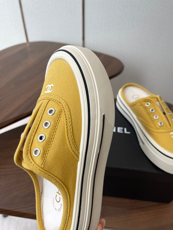 CC 26s Slip-On Platform Yellow Canvas 727467