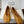 MM Split Toe Flat Heel Brown Textured Leather 890030