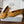 MM Split Toe Flat Heel Brown Textured Leather 890030