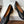 MM Split Toe Low Heel 3cm Black Textured Leather 890033