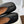 MM Split Toe Low Heel 3cm Black Textured Leather 890033