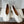 MM Split Toe Low Heel 3cm White Textured Leather 890034