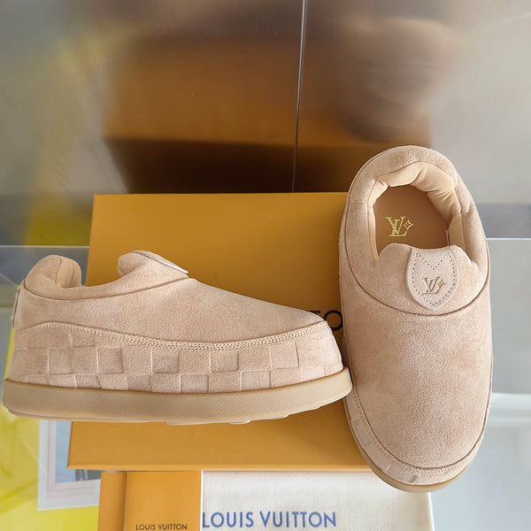LV Yeti Slip On 20mm Cameo Embossed Damier Graphine Suede 459764