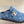 LV 25 Birkenstock Platform Slippers Blue Denim Wool 576222