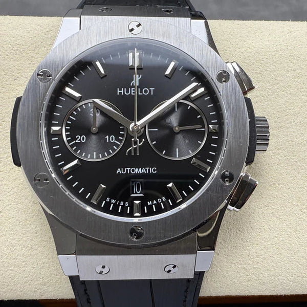 Hublot Classic Fusion Chronograph Black Dial Titanium 45mm Watch
