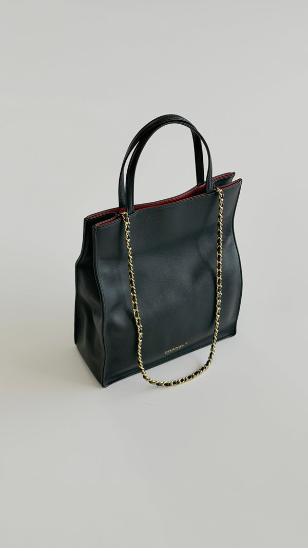 CC Métiers d’art 2026 Small Shopping Bag Black Calfskin
