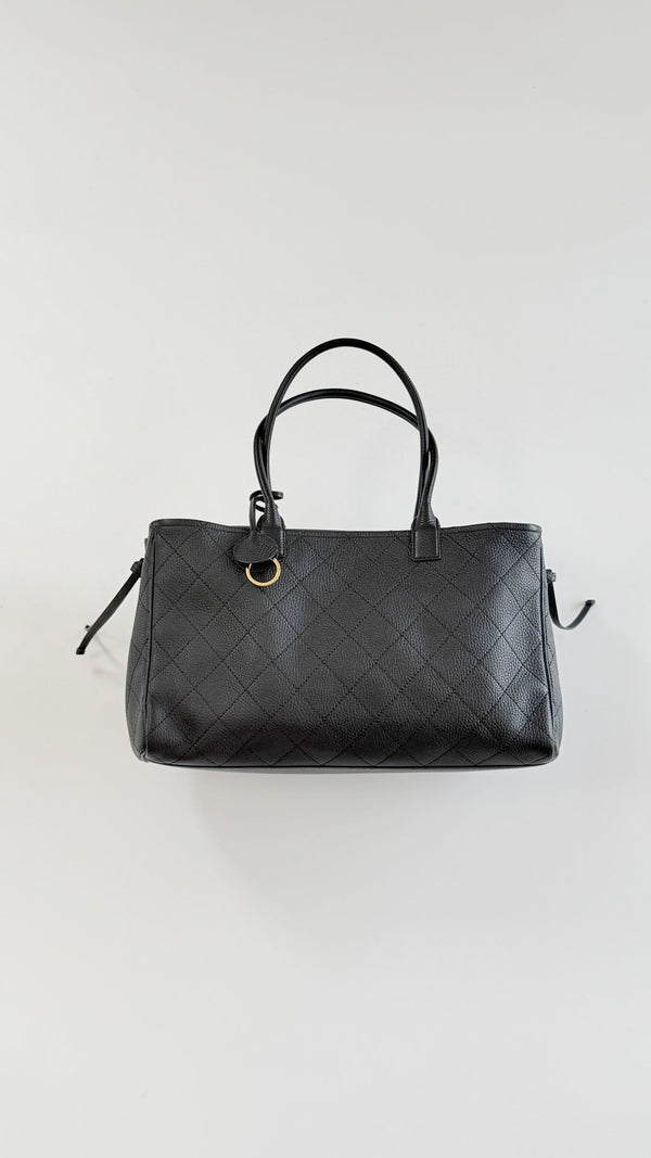 Chanel 2026 Large Shopping Bag 38cm Black Leather