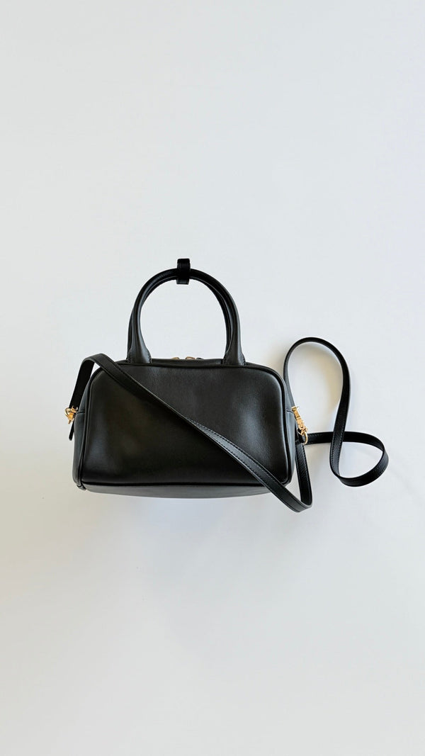 CC 26s Mini Bowling Ball Bag 21cm Black Calfskin
