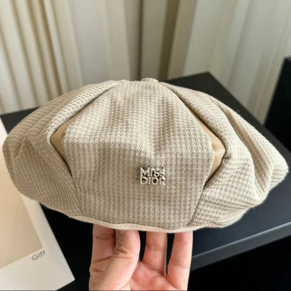 CD Beret Beige Cotton 425673