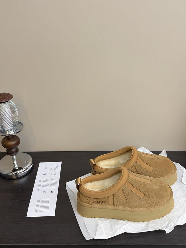 UGG Tazz Sunwave Slippers Brown Suede
