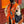 HM 25s Scarf 140cm Orange Colorful Cashmere Silk 962470