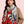 HM 25s Horse Reversible Scarf 140cm White Red Black Cashmere Silk 967387