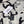 CC 25 Reversible Scarf 135cm Black White Cashmere 970901