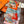 HM 25s The King Scarf 140cm Orange Multicolor Cashmere 973041