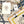 HM 25s The King Scarf 140cm White Blue Colorful Cashmere 973054