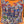 HM 25s Reversible Scarf 140cm Orange Blue Cashmere 976227