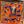 HM 26s Double-sided Scarf 140cm Orange Silk Cashmere 153157