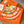 HM 26s Double-sided Scarf 140cm Orange Cream Silk Cashmere 153158