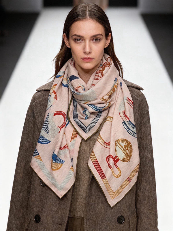 HM 26s Scarf 140 In Cashmere And Silk 303158