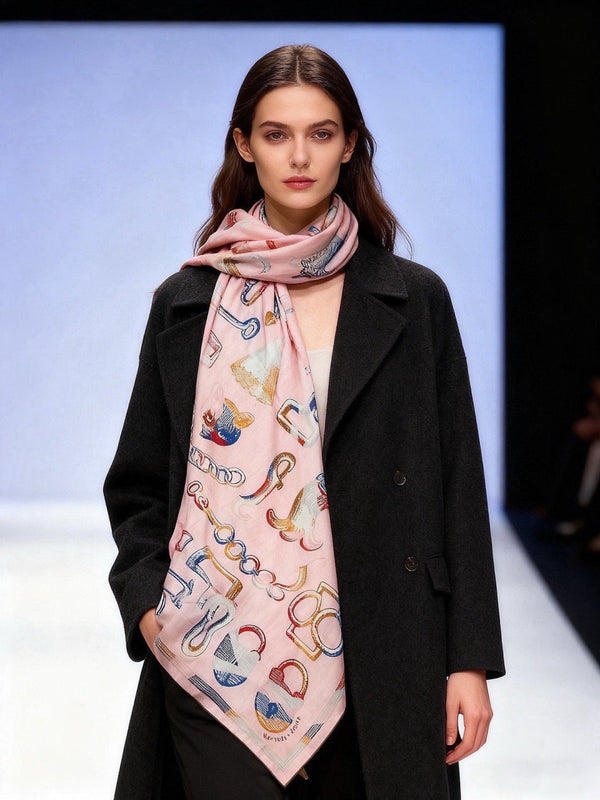 HM 26s Scarf 140 In Cashmere And Silk 303158