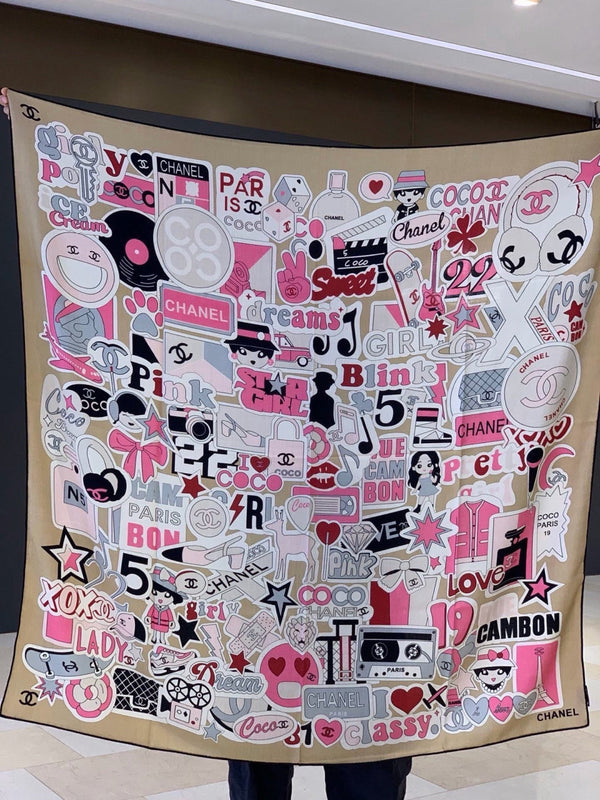 CC 26s Scarf 140 In Cashmere Silk 309870