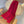 LV Scarf 180cm Red Black Cashmere 973413